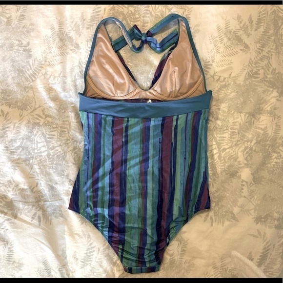 La PERLA SUMMER STRIPE ONE PIECE BATHING SUIT-34C - Picture 9 of 16